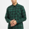URBAN CLASSICS Herren Hemd Checked 7 Flanell In Grün