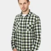 URBAN CLASSICS Herren Hemd Tricolor Checked Light Flanell In Schwarz