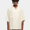 URBAN CLASSICS Herren Hemd Oversized Resort In Weiß