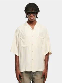 URBAN CLASSICS Herren Hemd Oversized Resort In Weiß
