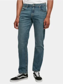 URBAN CLASSICS Herren Loose Fit Jeans Carpenter Back In Blau