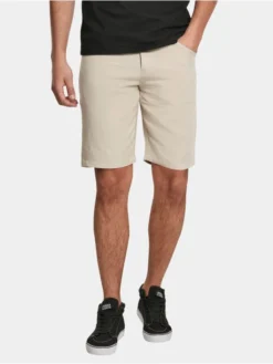 URBAN CLASSICS Herren Shorts Viscose Twill In Beige