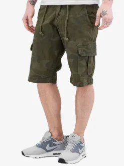 URBAN CLASSICS Herren Shorts Camo Cargo In Olive