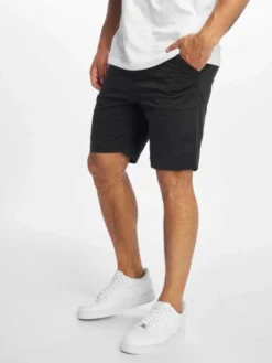 URBAN CLASSICS Herren Shorts Hobart Stretch Twill In Schwarz