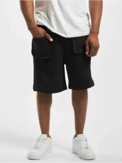 URBAN CLASSICS Herren Shorts Big Pocket Terry In Schwarz