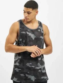 URBAN CLASSICS Herren Tank Tops Camo Mesh In Camouflage