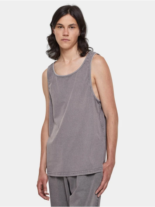 URBAN CLASSICS Herren Tank Tops Heavy Oversized Acid Wash In Grau 1 URBAN CLASSICS Herren Tank Tops Heavy Oversized Acid Wash In Grau