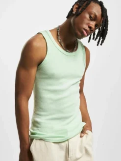 URBAN CLASSICS Herren Tank Tops Faded In Grün