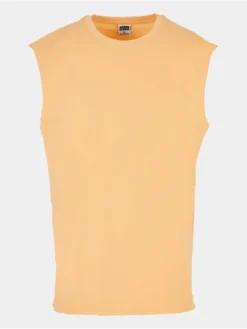 URBAN CLASSICS Herren Tank Tops Open Edge Less In Orange