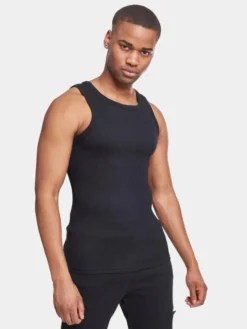 URBAN CLASSICS Herren Tank Tops Basic In Schwarz