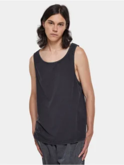 URBAN CLASSICS Herren Tank Tops Heavy Oversized Acid Wash In Schwarz