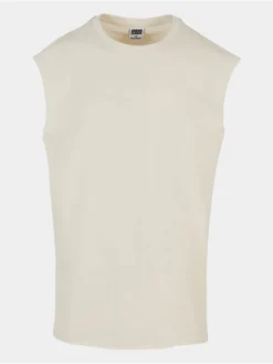 URBAN CLASSICS Herren Tank Tops Open Edge Less In Weiß