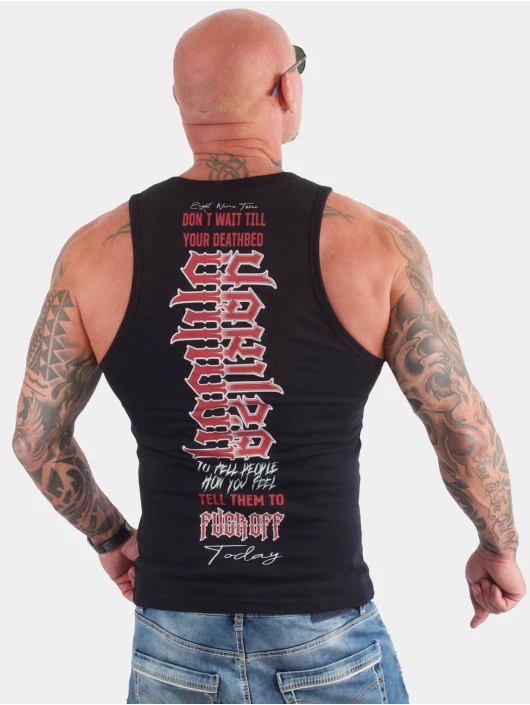 Herren Tank Tops Deathbed In Schwarz 2 Herren Tank Tops Deathbed In Schwarz – Bild 2